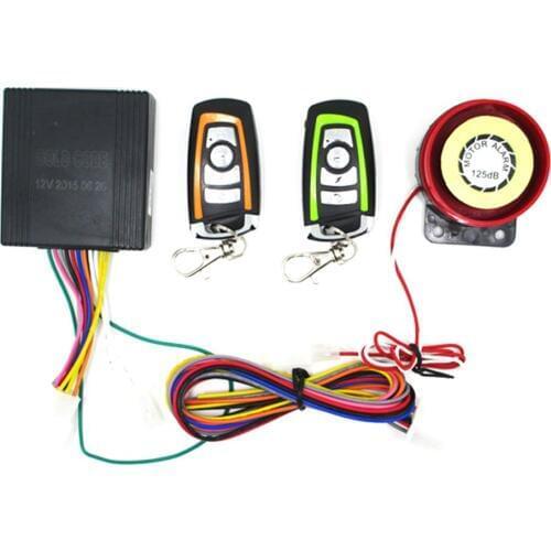 Anti-theft Security Alarm System Two-way with Engine Start Remote Control Universal Motorcycle Alarm System