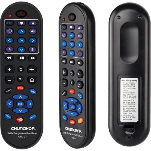 Remote Control for Roku Streaming Player with 12 Learning Keys to TV Soundbar Receiver Roku 1 2 4 Premier Express Ultra URK-01