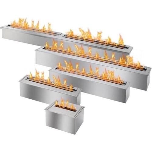 Fire 36 inch 90cm stainless manual burner fireplace buitenhaard bioethanol