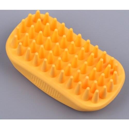 Dog Bath Brush Dog Comb Cat Rubber Glove Hair Fur Grooming Massaging Cleaning Gloves pets Silicone Pet Bathing Massager
