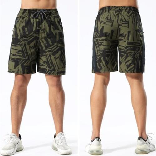 Running Shorts Men Crossfit Pocket Workout Shorts Man Drawstring Elastic Short Sport Homme Men Sports Jogging Fitness Summer Man