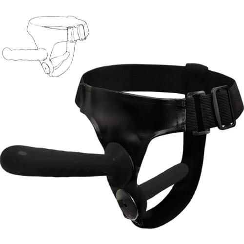 Lesbian Strap on Dildo Vagina Anal Masturbator Gay Lesbian Double Ended Dong Penis Adult Sex Toys for Couple Lesbian Sex Shop