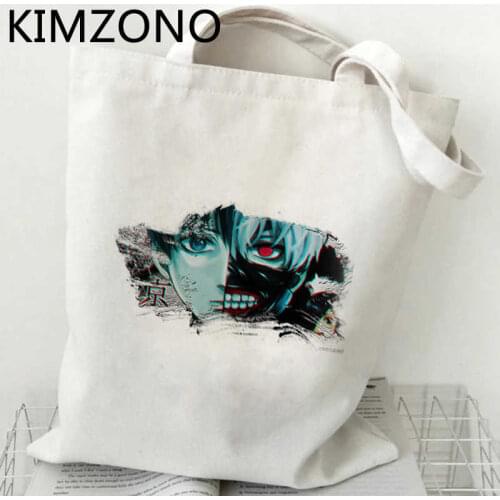 Tokyo Ghoul shopping bag canvas bolso shopping bolsa eco shopper bag string reusable sac toile