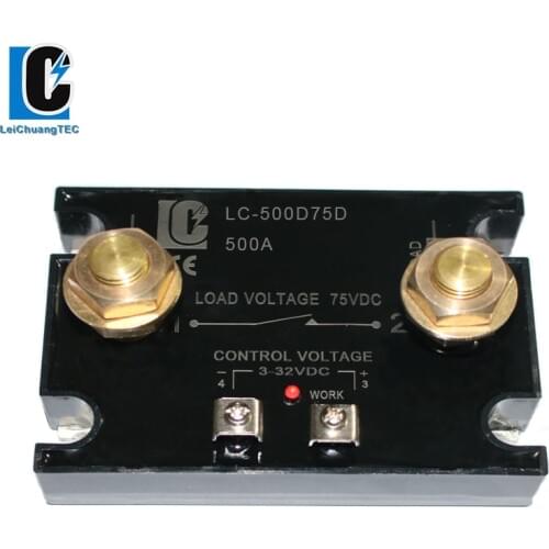 DC Control DC Solid State Relay 500A Battery Management System BMS Voltage DC Relay