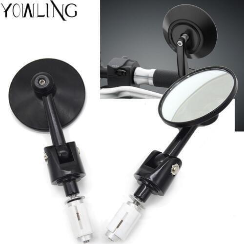 Universal Motorcycle Handle Bar End Rear side mirror For HONDA CB250 CB900F CB600F HORNET DN-01 VFR 800 Fi/VTEC CBR500R