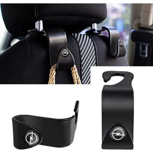 2Pcs Universal Car Seat Back Hooks Auto Interior Accessories For Opel Mokka Astra Vivaro Corsa Insignia Zafira Vectra OPC