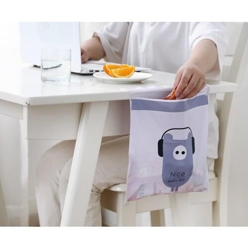 Italian car adhesive cute cartoon car interior storage and cleaning bag disposable separable garbage bag