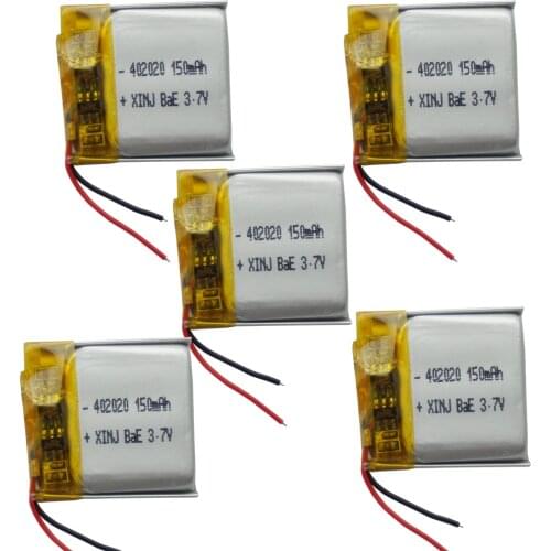 XINJ 3.7V 150mAh Polymer Li Battery Lipo 402020 For GPS Sat Nav smart watch Speaker Navigation Baby Monitor Recording Pen