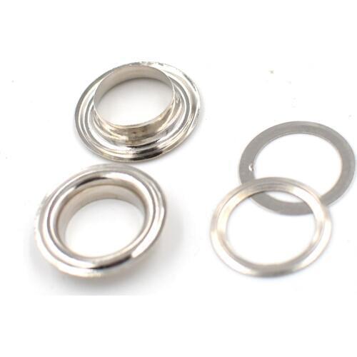 100 sets per package1200 # inner diameter of 14mm. Corn.Metal eyelets. . Sewing patches. Bags and shoes accessories. clothes