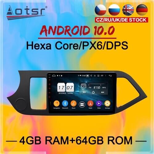 2 Din IPS Screen Android 10 DSP Car Multimedia Player For Kia PICANTO MORNING 2012-2015 GPS Navi Audio Radio BT Stereo head unit