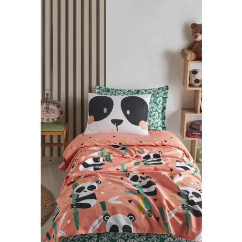 2021 PIQUE Set Turkish Cotton With Pillowcase Bedspread Sets Bed Linen Sheet Modern For Summer Full Size Duvet Cover Pandas