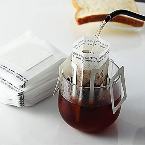 30 /50 X Drip Coffee Filters Bag Hanging Ear Paper Brew Coffee and Tea Set Filters Hanging Coffee Empty Bag