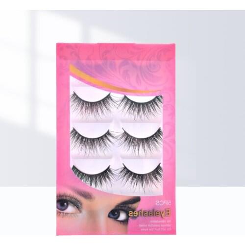 5 Pairs 3D Mink Hair False Eye Lashes Wispy Makeup Handmade Thick Natural Cross Long False Eyelashes Eye Makeup Beauty Extension