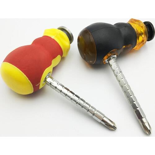 5x75 Dual-use Screwdriver Magnetic Radish Slotted Phillips Screwdrivers Manual Tools 2 in 1 Screw Driver High Quality 3 Types