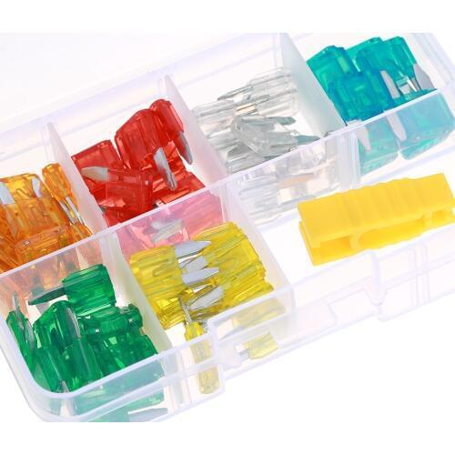 60pcs Mini Blade Fuses Auto Car Truck Assortment Fuse Kit with Box 5A 10A 15A 20A 25A 30A for bmw ford vw mazda jetta Toyota