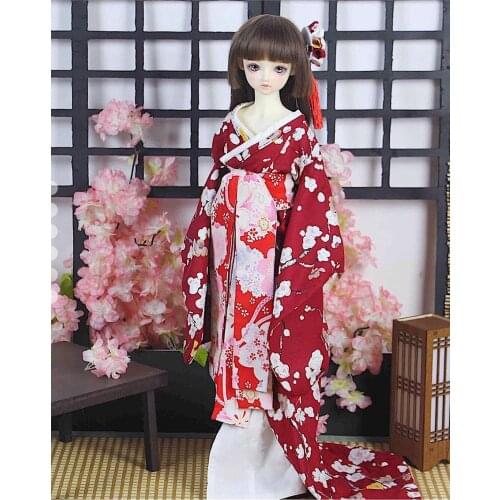 OB11 blyth 1/6 1/8 1/4 1/3 BJD clothes accessories ancient costume JP Trailing kimono yukata for BJD/SD Strong uncle doll C0452