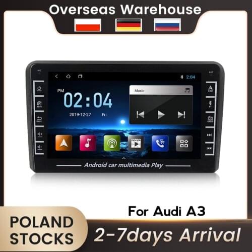 Android 2din Car Radio Multimedia Video Player For Audi A3 2003 2004 2005 2006 2007 2008 2009 2010 2011 Navigation GPS