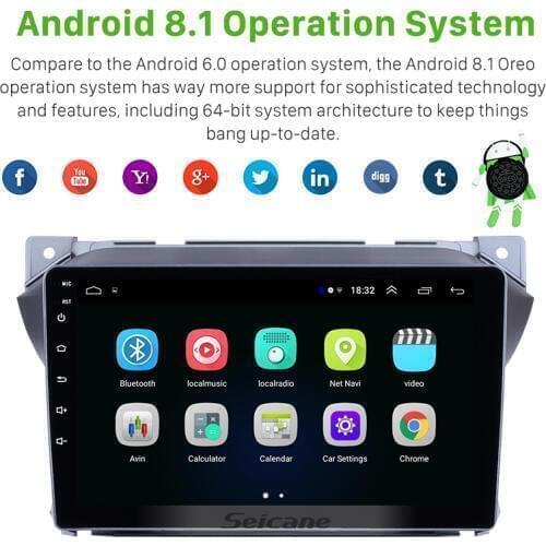 Seicane 2din Android 8.1 Car Radio Stereo GPS For Suzuki alto 2009 2010 2011 2012 2013 2014-2016 Multimedia Player Head Unit