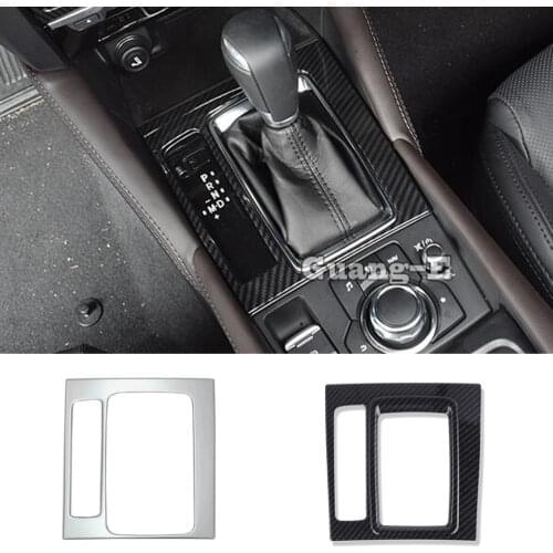 Car Sticker ABS Inner Middle Front Shift Stall Paddle Cup Frame Trim Parts For Mazda6 Mazda 6 Atenza 2017 2018 2019