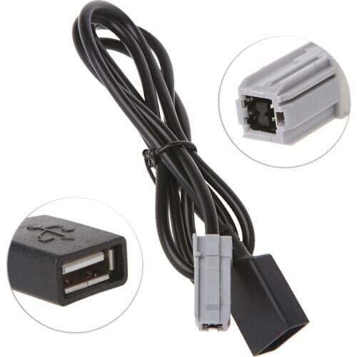 Car Aux Audio Media Wire To USB Adapter Conector For Toyota RAV4 EZ Verso Camry