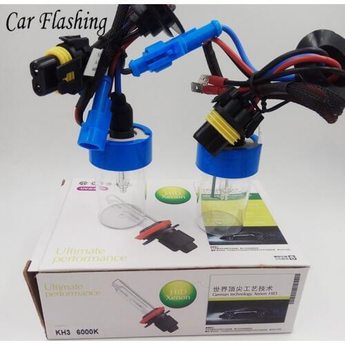 Car Flashing 1 Set H1 H3 H4 H7 H11 9005 9006 9012 D2H 55W Xenon bulb kit HID Xenon Lamp Car HeadLight 3000k 4300k 6000k 8000k