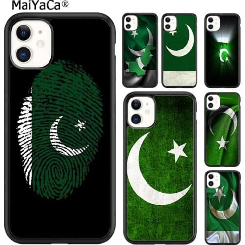 MaiYaCa Pakistan Flag Banner Phone Case Cover For iPhone 5s SE 6s 7 8 plus X XR XS 11 12 pro max Samsung Galaxy S9 S10 shell