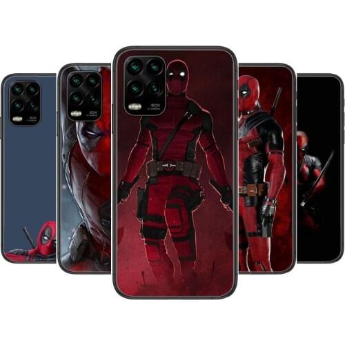 Deadpool cartoon Phone Case For XiaoMi Redmi Note 10 9S 8 7 6 5 A Pro T Y1 Anime Black Cover Silicone Back Pre
