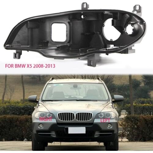 For BMW X5 E70 shell Headlight black casing lampshade Black lampshade Headlight base E70 lens black case car hood wrap