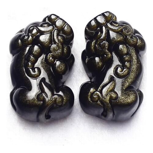 Crystal Natural Golden Eyed Gold Ocher Small Taro Can do bracelet pendant