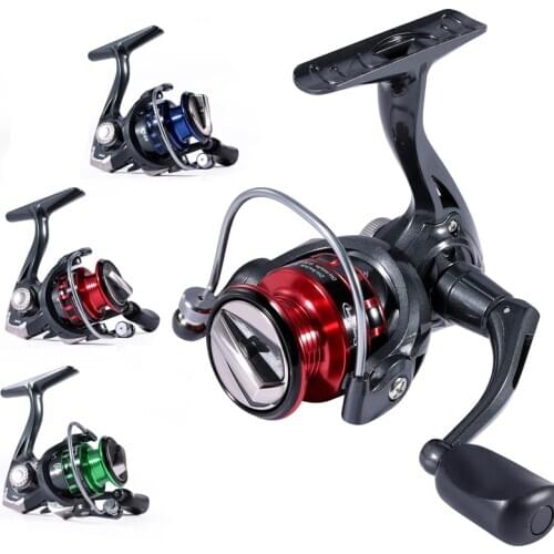 Sougayilang 3 Color Portable Mini Spinning Fishing 500 Type 5BB Rock Fishing Wheel Ice Carp Fishing Reel Fishing Tackle Pesca