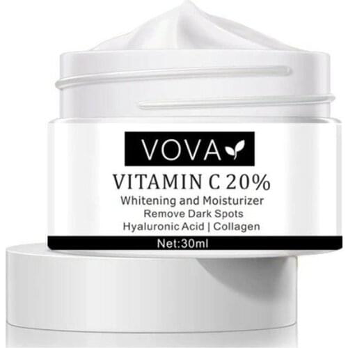 Face Cream Vitamin C 20% Remove Dark Spots Facial Cream Repair Fade Freckls Melanin Remover Brighten Skin 30ml