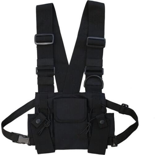 New Functional Tactical Chest Bag for Men Fashion Bullet Hip Hop Vest Streetwear Bags Waist Pack Women Black Ita Bag Backpacks