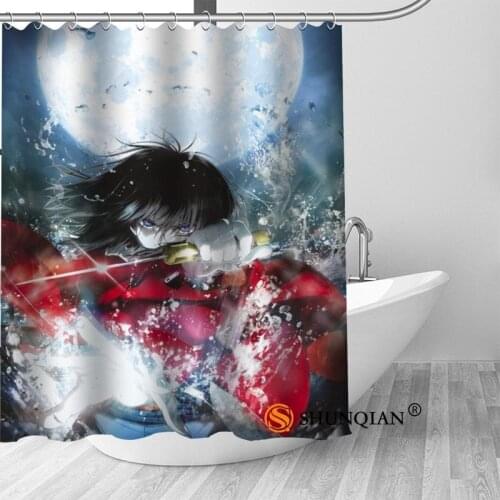 Custom shiki ryougi kara no kyoukai Bath Curtain Fabric Modern Shower Curtain bathroom beautiful Curtains Bath decor