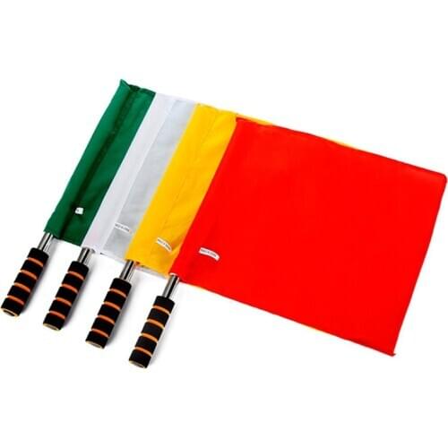 Sport Referee Flag Track Field Competition Signal Flag command Soccer Refere