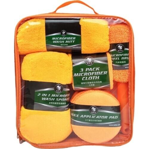 Convenient Cleaning Microfiber Auto Care Product Car Wash Kit Car Clean cleaning Tools Kit In Box