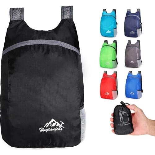 Dropshipping 20L Waterproof Travel Backpack Foldable Backpack For Men Women Lightweight Hiking Camping Running Rucksack