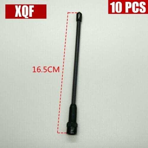XQF 10PCS Soft Flexible VHF 136-174MHz BNC Handheld Radio Antenna for Diamond ICOM IC-V8 V80 V80E V82 V85 F3S Radio
