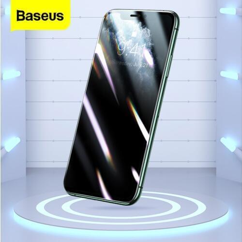 Baseus 0.25mm Screen Protector For iPhone 11 Pro Max Full Protctive Tempered Glass Film For iPhone Xs Max Xr X Privacy Film