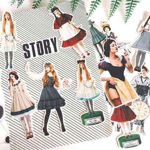 13pcs cosply fairy girl stickers/Scrapbooking Stickers /Decorative Sticker /DIY Craft Photo Albums