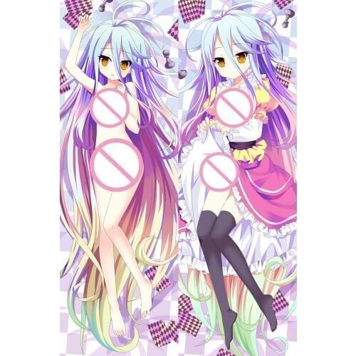 2017-June update Japanese Anime NO GAME NO LIFE sexy girl Shiro otaku Dakimakura pillow cover case hugging Body pillowcase