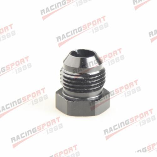8AN AN-8 Male AN8 8AN Flare Plug Fitting AN Plug Aluminum Black