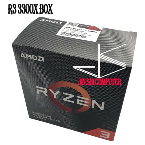 AMD Ryzen 3 3300X R3 3300X 3.8 GHz Quad-Core Eight-Thread 65W CPU Processor L3=16M 100-000000159 Socket AM4 Come with the cooler