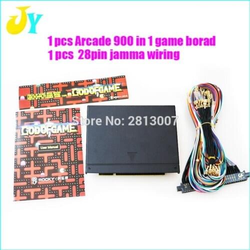 Free shipping JAMMA arcade game board GOD OF GAMES 900 in 1 arcade game PCB multi fighting games multigame with VGA output