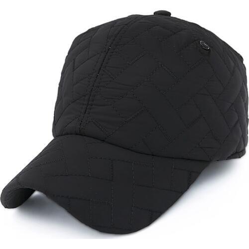 Free shippingmens outdoor fashion embroidery button baseball cap fashion golf baseball cap Winter new cold earmuffs cotton hat
