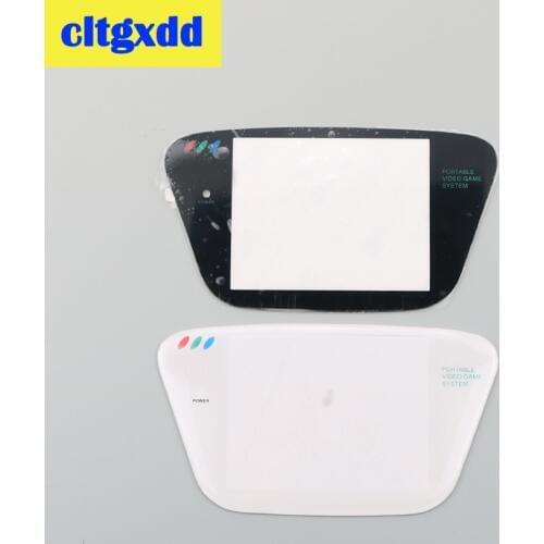 Cltgxdd White Plastic & Black Glass Screen Lens Screen Cover Lens Replacement For Sega Game Gear GG screen Lens Protector