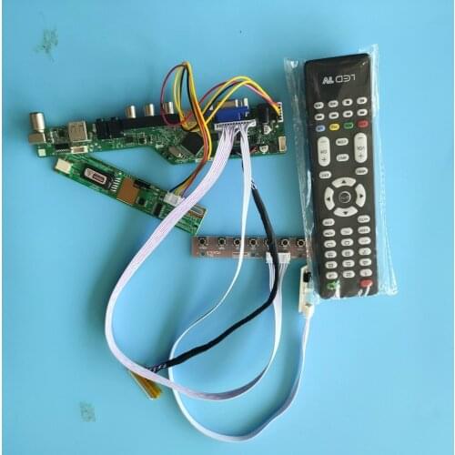 For B121EW03 V8 1 lamps 12.1" Controller Board USB AV 20pin VGA Digital Signal Resolution TV Interface Module 1280X800