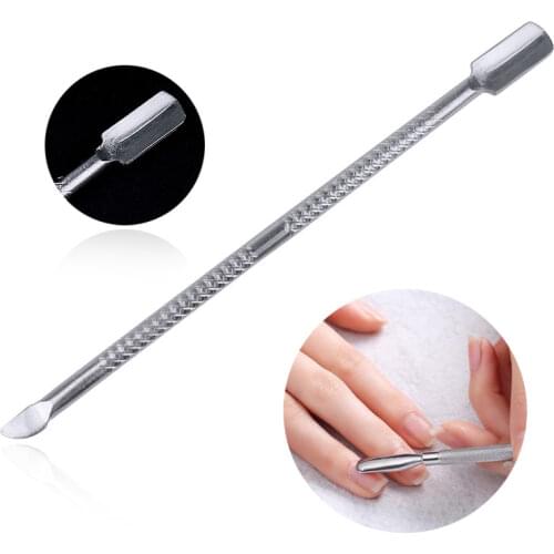 Nail Cuticle Pusher Stainless Steel Double Sided Finger Dead Skin Cut Remover Nail Care Tools