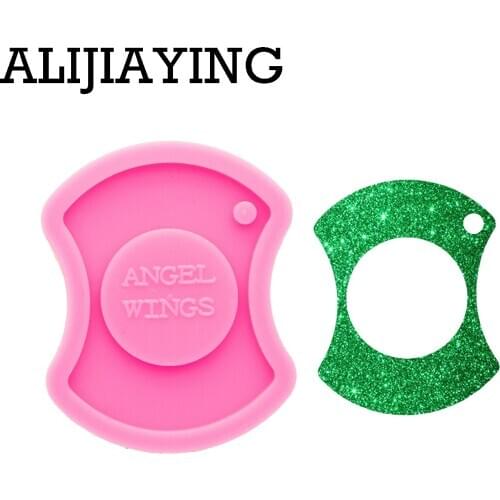 DY0626 Super Glossy Bottle opener Keychain Silicone Mold Not sticky Epoxy Craft Molds DIY for Resin Crafting Mould
