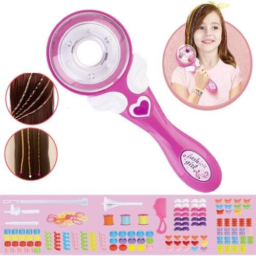 Electric Automatic Hair Braider DIY Hair Weave Roller Machine Twist Knitting Roll Twisted Braiding Styling Tools Girl for Gift