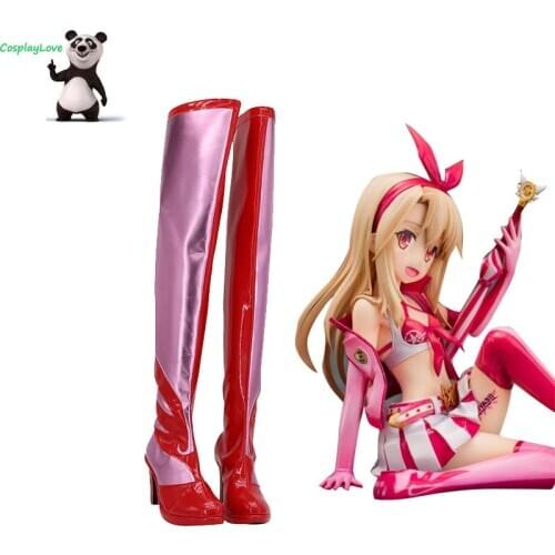 Fate Kaleid Liner Priya Prisma Illya Illyasviel Von Einzbern Bunny Racing Cosplay Shoes Long Boots Leather Custom Made
